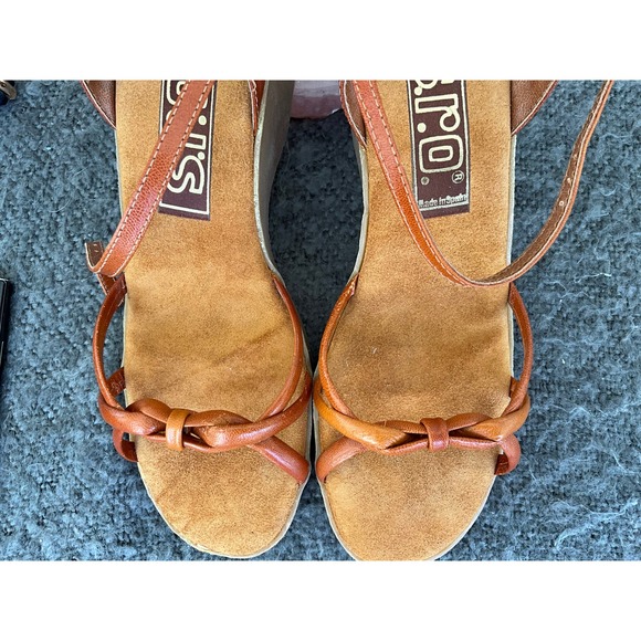 NOS ViNTaGe 70’s New In Box S.r.o. Leather Sandals 8 - Picture 8 of 14